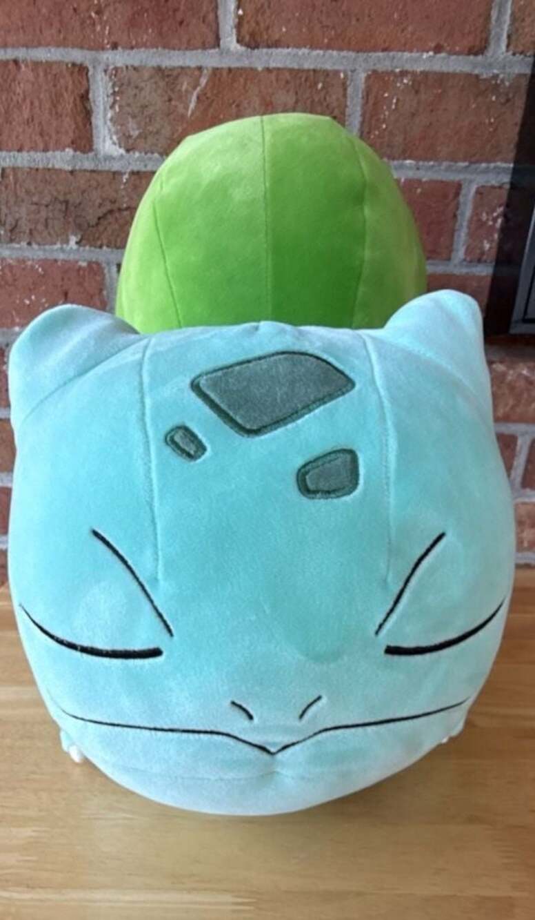 Jazwares Pokemon 18-inch Sleeping Bulbasaur Plush Pillow